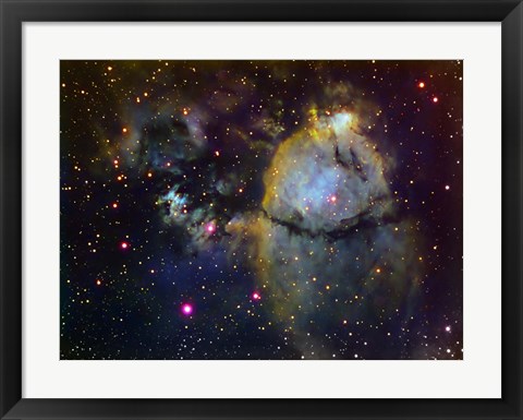 Framed NGC 896 (part of the Heart nebula) in Cassiopeia Print