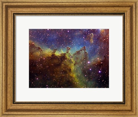 Framed Part of the IC1805 (Heart nebula) in Cassiopeia Print