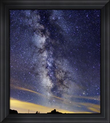 Framed Milky Way in Serra da Estrela, Portugal Print