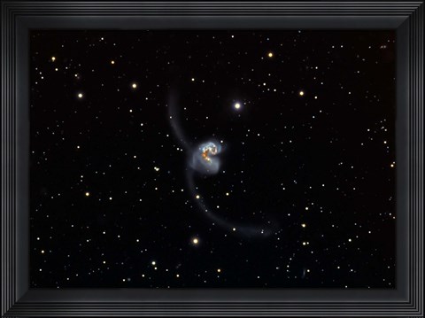 Framed Antennae (NGC 4038 and 4039), interacting pair of galaxies in Corvus Print
