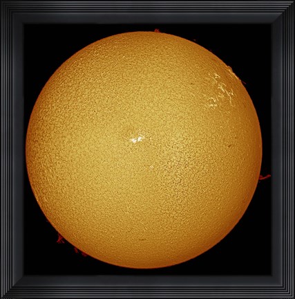 Framed sun in H-alpha light Print