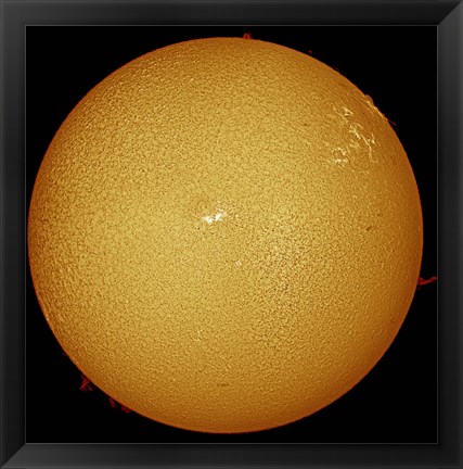 Framed sun in H-alpha light Print