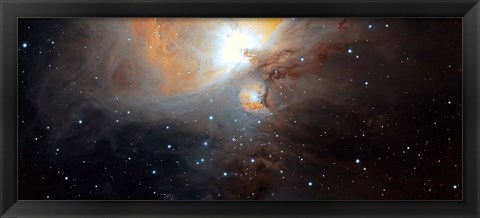 Framed Part of the M42 nebula in Orion Print