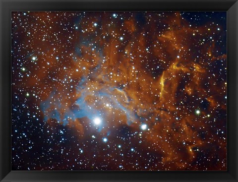 Framed Flaming Star Nebula in Auriga Print