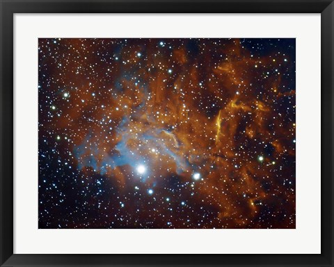 Framed Flaming Star Nebula in Auriga Print