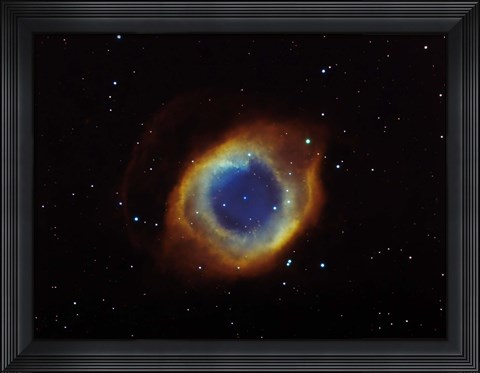 Framed Helix nebula in Aquarius (NGC 7293) Print