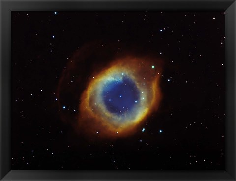 Framed Helix nebula in Aquarius (NGC 7293) Print