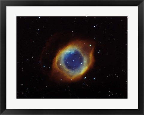 Framed Helix nebula in Aquarius (NGC 7293) Print