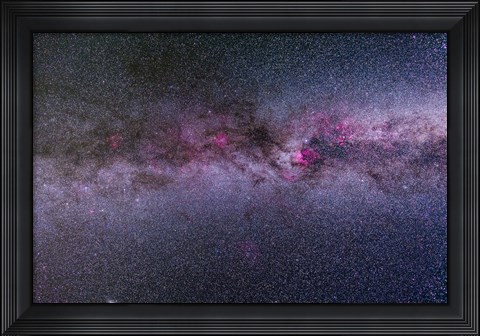 Framed northern Milky Way from Cygnus to Cassiopeia and Perseus Print