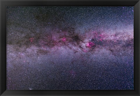 Framed northern Milky Way from Cygnus to Cassiopeia and Perseus Print