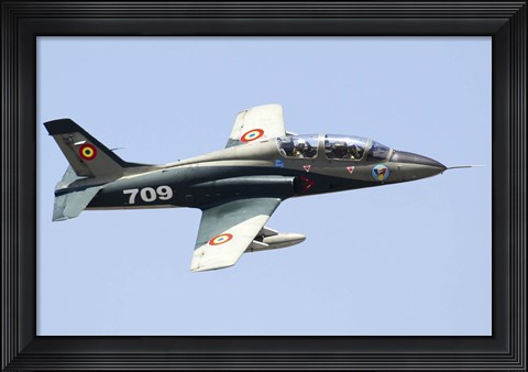 Framed Romanian Air IForce AR-99 Soim jet trainer Print