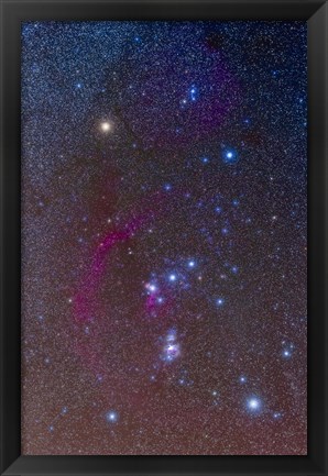 Framed Orion constellation Print