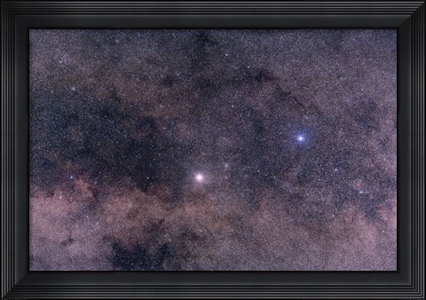 Framed Alpha and Beta Centauri in the southern constellation of Centaurus Print