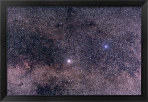 Framed Alpha and Beta Centauri in the southern constellation of Centaurus Print