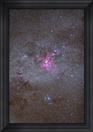 Framed Eta Carinae Nebula area of the southern Milky Way Print