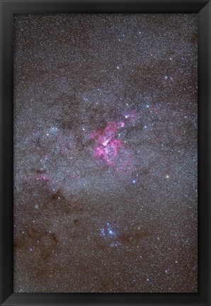 Framed Eta Carinae Nebula area of the southern Milky Way Print