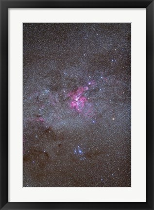 Framed Eta Carinae Nebula area of the southern Milky Way Print