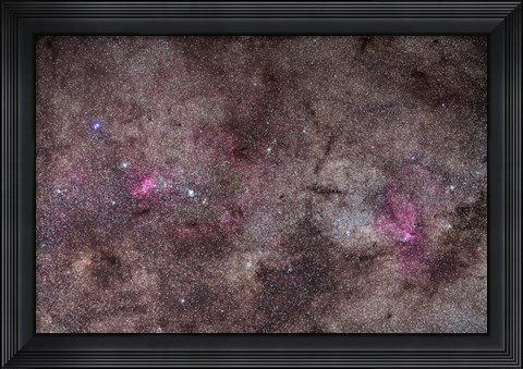 Framed False Comet area in Scorpius along with NGC 6188 nebulosity in Ara Print
