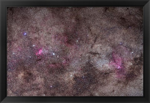 Framed False Comet area in Scorpius along with NGC 6188 nebulosity in Ara Print