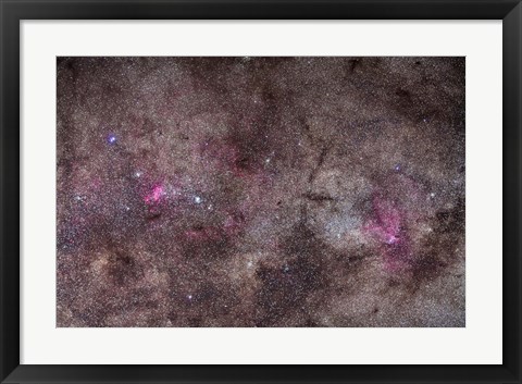 Framed False Comet area in Scorpius along with NGC 6188 nebulosity in Ara Print