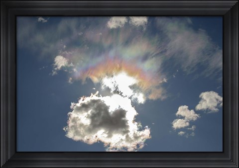 Framed Iridescent clouds, Alberta, Canada Print