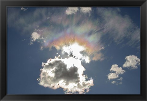 Framed Iridescent clouds, Alberta, Canada Print