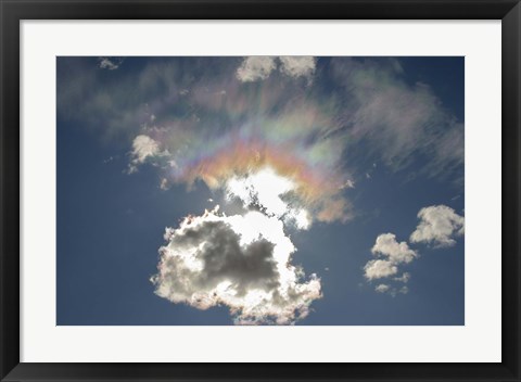 Framed Iridescent clouds, Alberta, Canada Print
