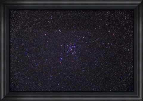 Framed Messier 41 below the bright star of Sirius in the constellation Canis Major Print