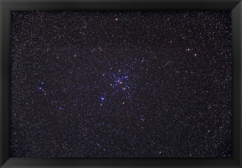 Framed Messier 41 below the bright star of Sirius in the constellation Canis Major Print