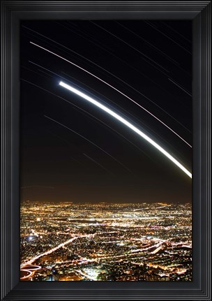 Framed Moon and Jupiter conjunction above Tehran, Iran Print