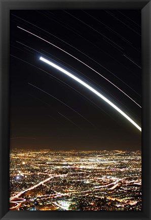 Framed Moon and Jupiter conjunction above Tehran, Iran Print