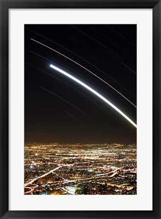 Framed Moon and Jupiter conjunction above Tehran, Iran Print