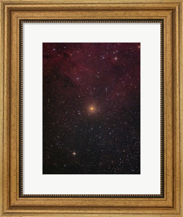Framed Mu Cephei, a red supergiant in the constellation Cepheus Print