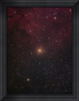 Framed Mu Cephei, a red supergiant in the constellation Cepheus Print