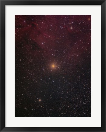 Framed Mu Cephei, a red supergiant in the constellation Cepheus Print