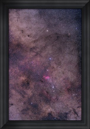 Framed NGC 6231 area oriented equatorially Print