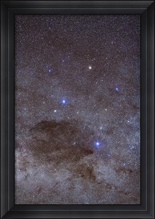 Framed Southern Cross and Coalsack Nebula in Crux Print