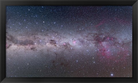 Framed Mosaic of the southern Milky Way from Vela to Centaurus Print