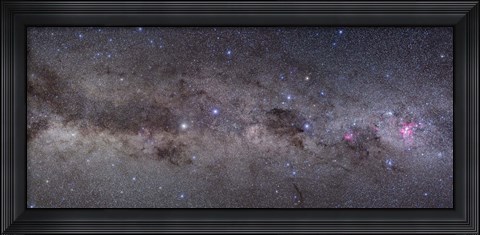 Framed Widefield view of the southern constellations of Centaurus and Crux Print