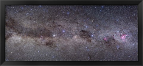 Framed Widefield view of the southern constellations of Centaurus and Crux Print