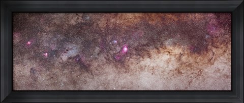Framed Mosaic of the constellations Scorpius and Sagittarius in the southern Milky Way Print