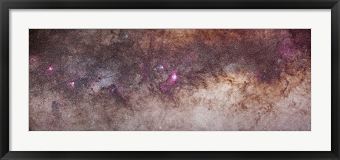 Framed Mosaic of the constellations Scorpius and Sagittarius in the southern Milky Way Print