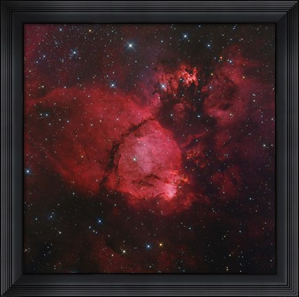 Framed NGC 896 in the Heart Nebula in Cassiopeia Print