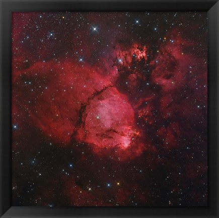 Framed NGC 896 in the Heart Nebula in Cassiopeia Print