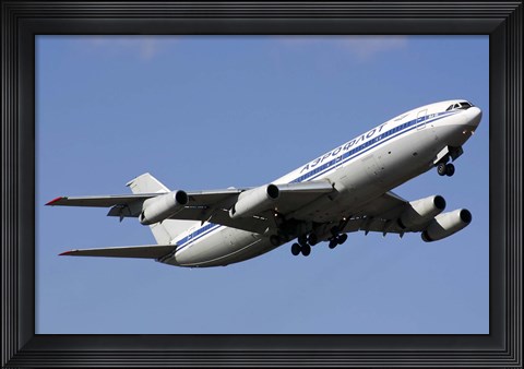 Framed Aeroflot Ilyushin Il-86 airliner taking off from Bulgaria Print