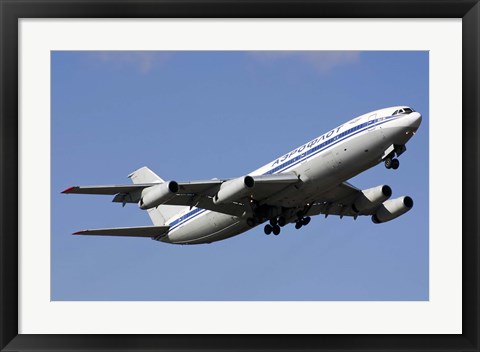 Framed Aeroflot Ilyushin Il-86 airliner taking off from Bulgaria Print