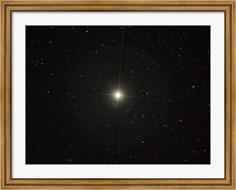 Framed Pollux is an orange giant star in the constellation of Gemini Print