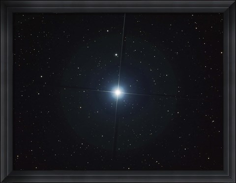 Framed Rigel is the brightest star in the constellation Orion Print