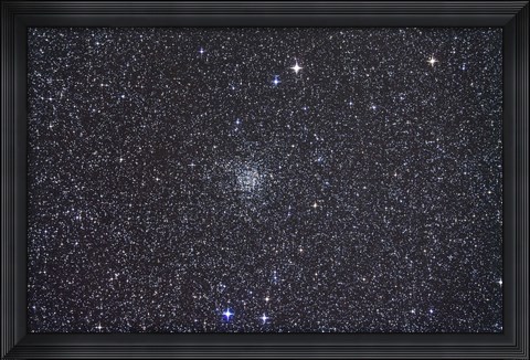 Framed Open cluster NGC 7789 in the constellation Cassiopeia Print