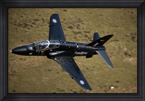 Framed Hawk jet trainer aircraft of the Royal Air Force Print